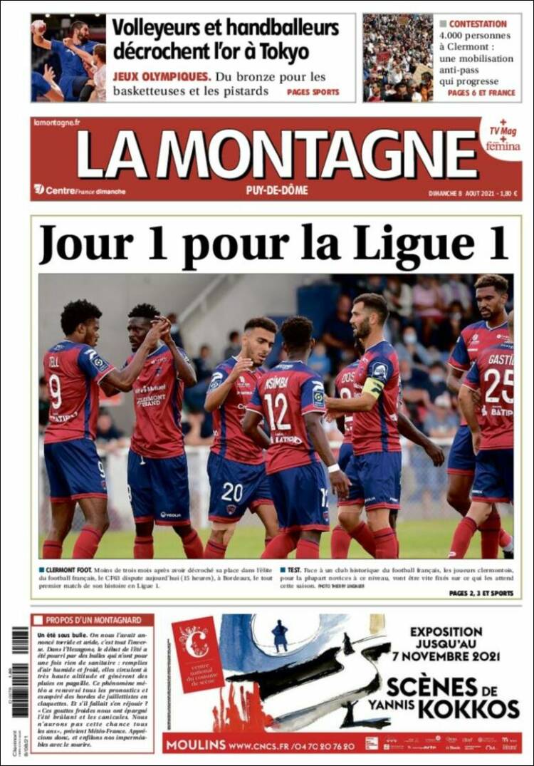 Portada de La Montagne (Francia)