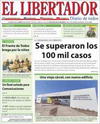 Portada de Diario El Libertador (Argentina)