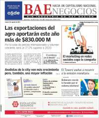 Portada de Buenos Aires Económico (Argentina)