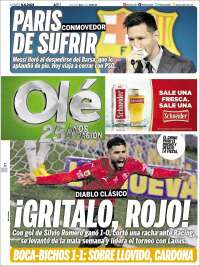 Portada de Olé (Argentina)