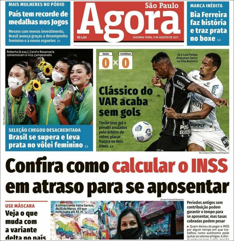 Portada de Jornal Agora (Brasil)