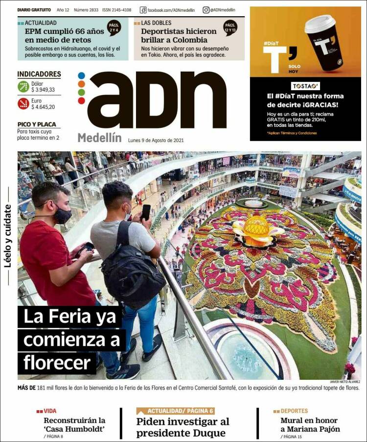 Portada de ADN - Medellín (Colombia)