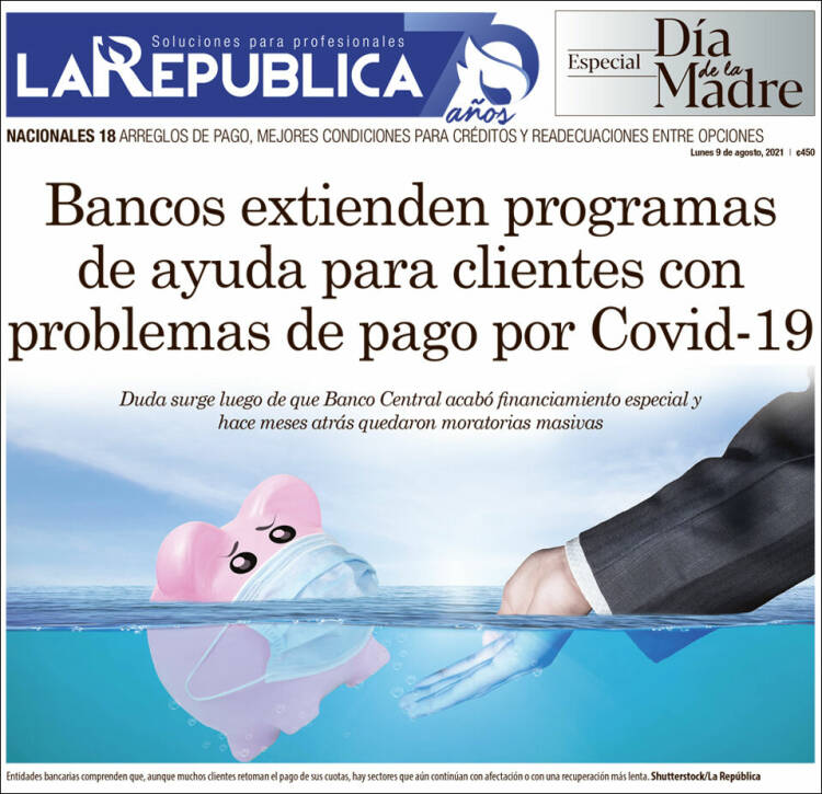 Portada de La República (Costa Rica)