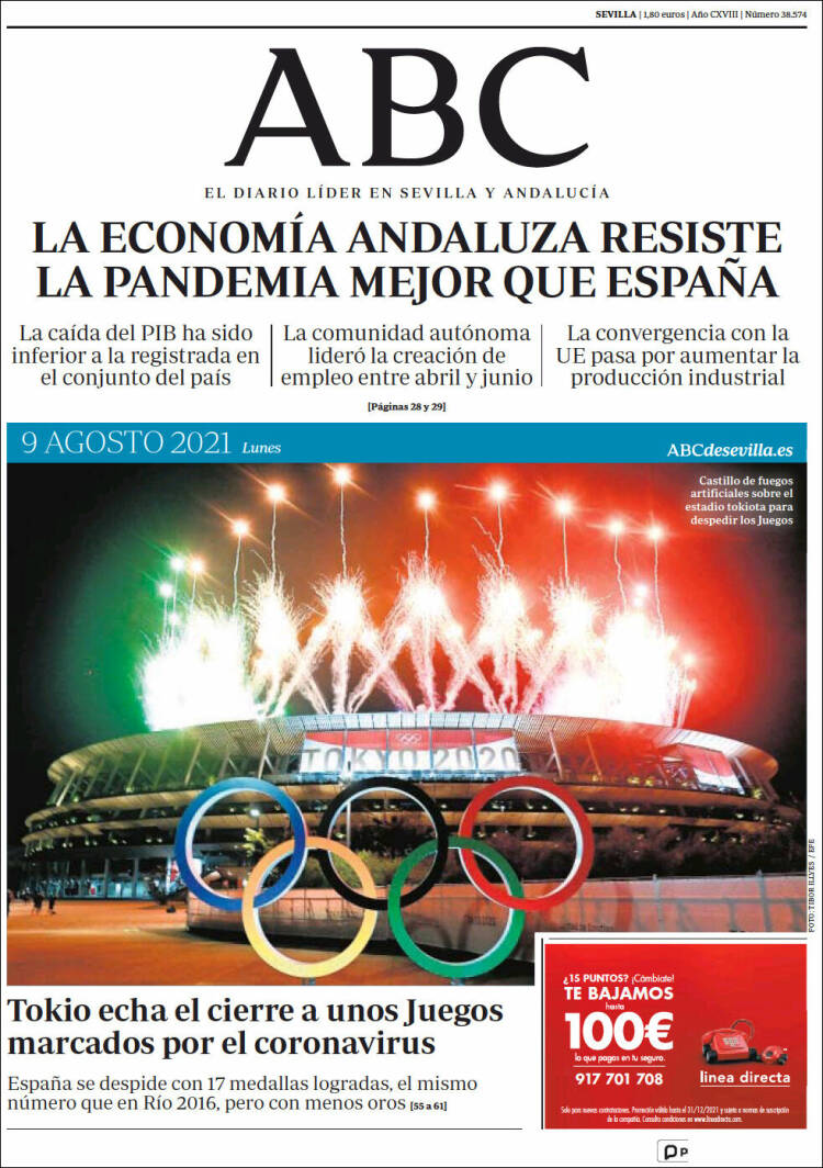 Portada de ABC - Sevilla (Espa&ntilde;a)