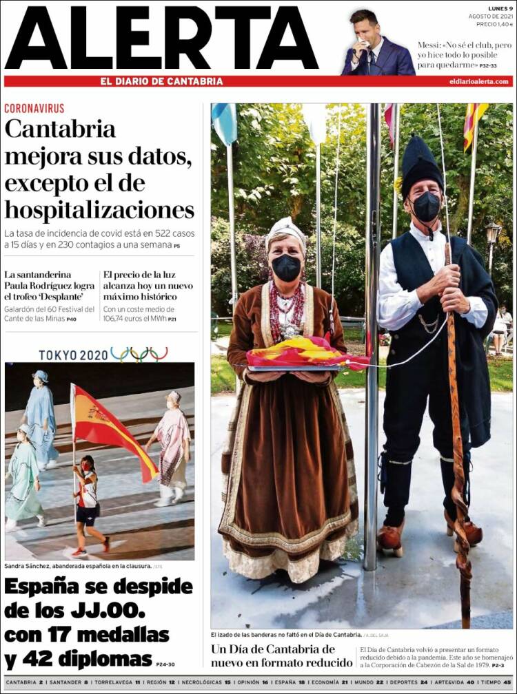 Portada de Alerta - El Diario de Cantabria (Espa&ntilde;a)