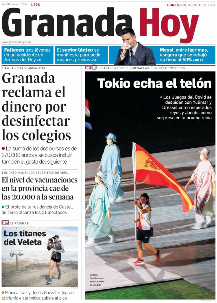 Portada de Granada Hoy (Espa&ntilde;a)