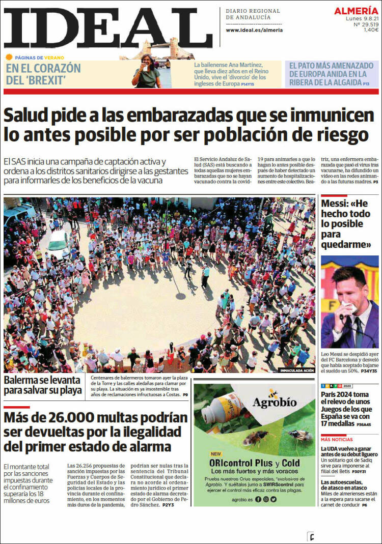 Portada de Ideal Almeria (Espa&ntilde;a)
