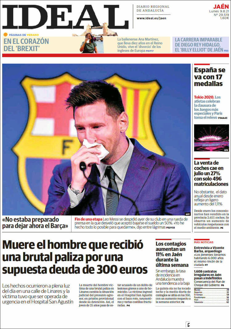 Portada de El Ideal de Jaén (Espa&ntilde;a)