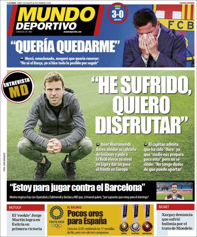 Portada de Mundo Deportivo Gipuzkoa (Espagne)