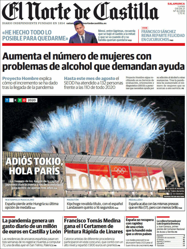Portada de Norte de Castilla - Salamanca (Espa&ntilde;a)