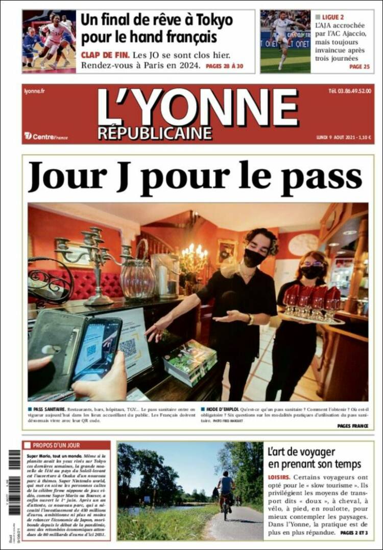 Portada de L'Yonne-Républicaine (France)