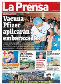 Portada de La Prensa (Honduras)