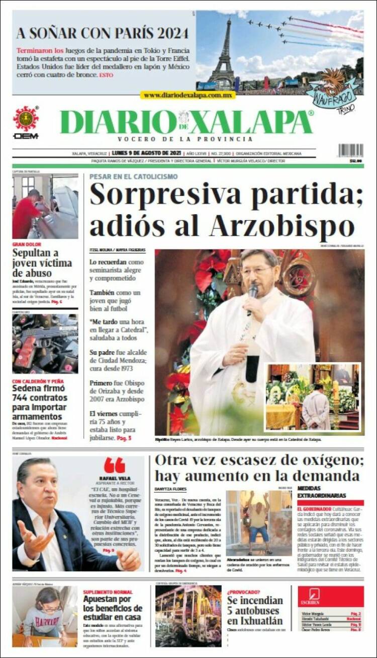 Portada de Diario de Xalapa (México)