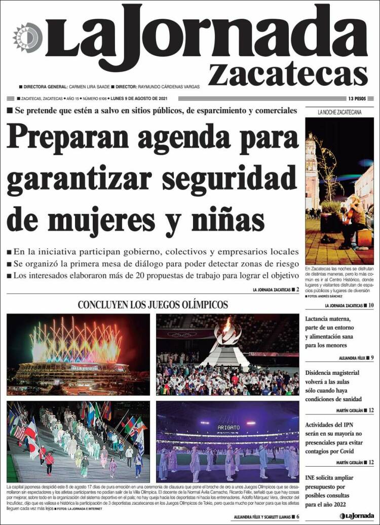 Portada de Jornada de Zacatecas (México)