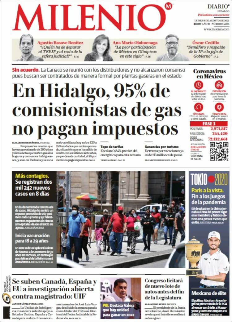 Portada de Milenio de Hidalgo (México)