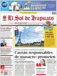 Portada de El Sol de Irapuato (México)