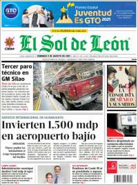 Portada de El Sol de León (México)