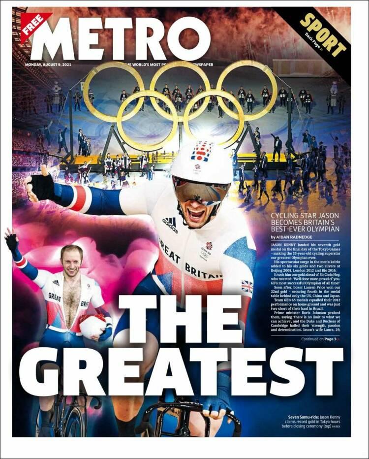 Portada de Metro (Reino Unido)