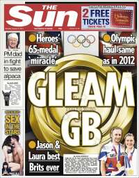 Portada de The Sun (Reino Unido)