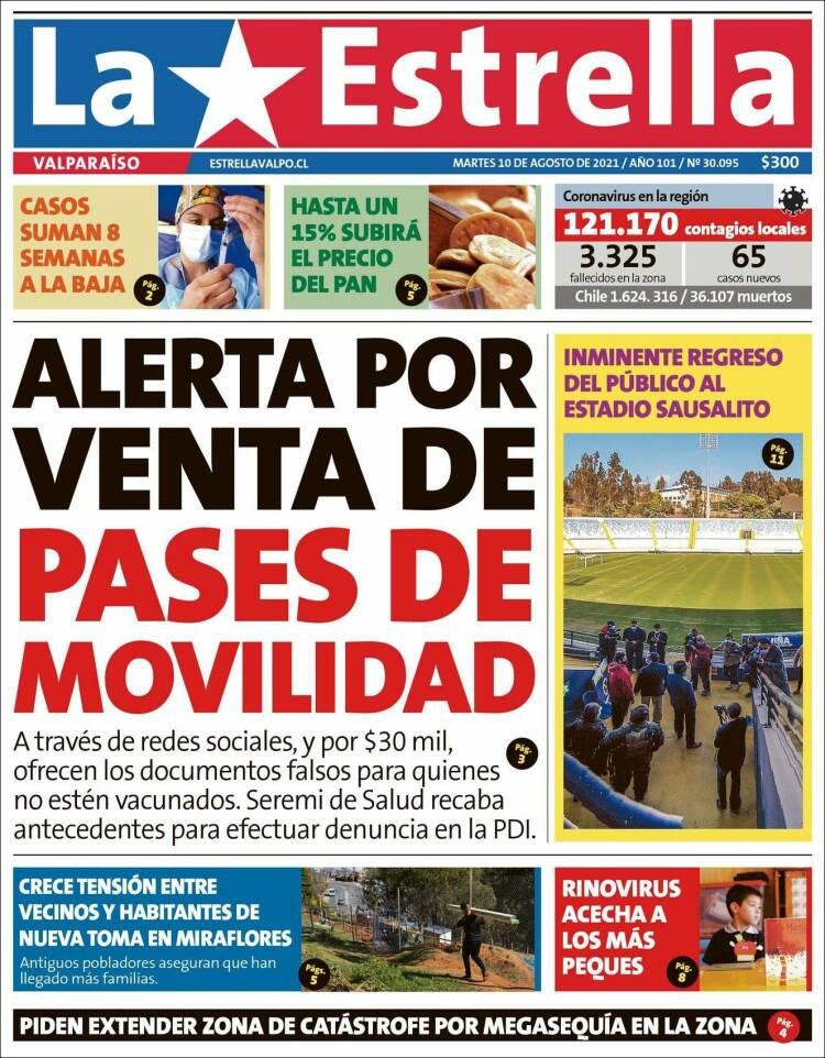 Portada de Estrella de Valparaiso (Chile)