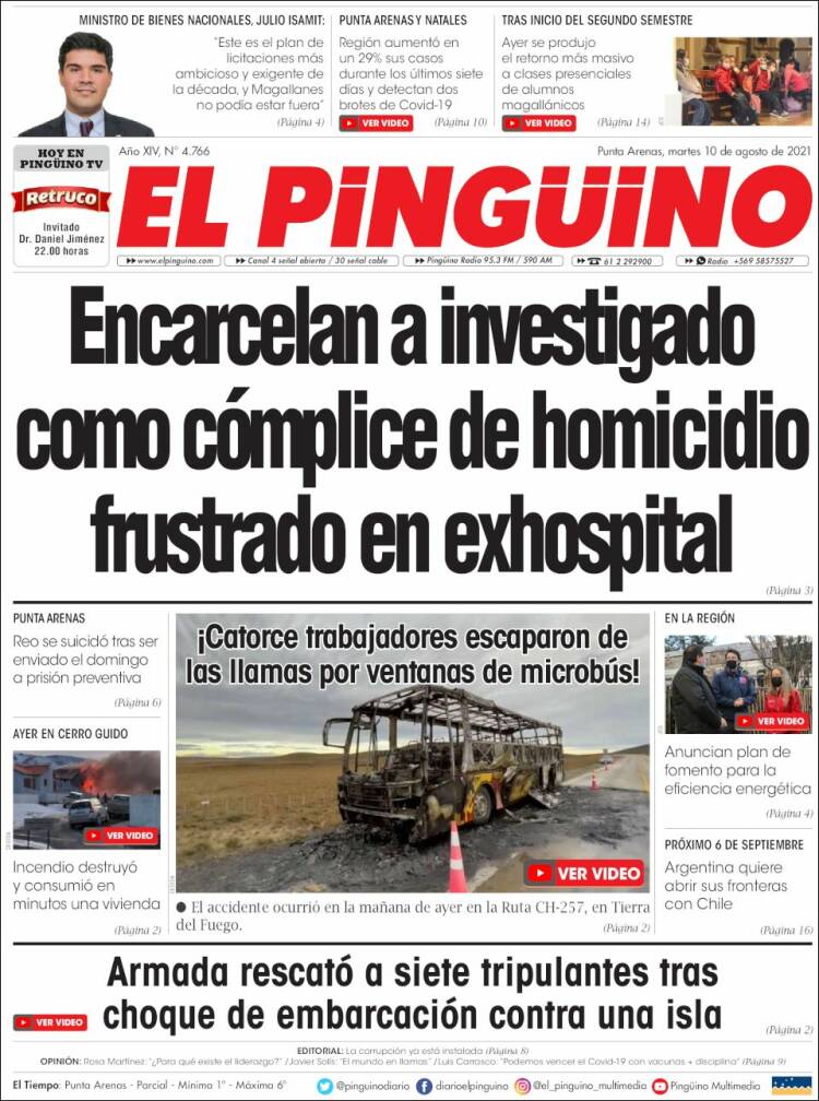 Portada de El Pingüino (Chile)