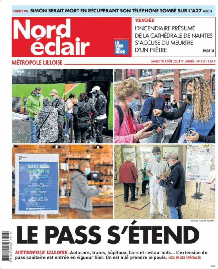 Portada de Nord Éclair (Francia)