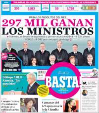 Portada de Diario Basta (México)