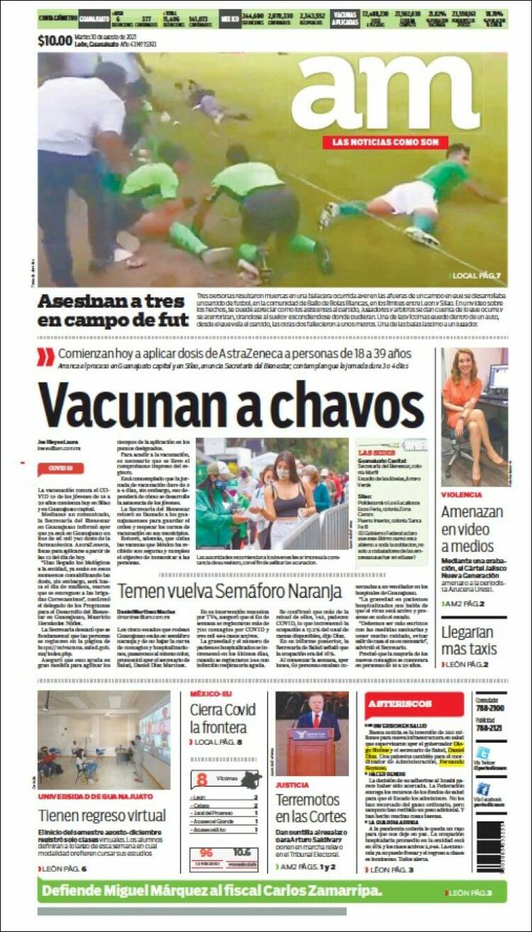 Portada de Al Día A.M. (México)