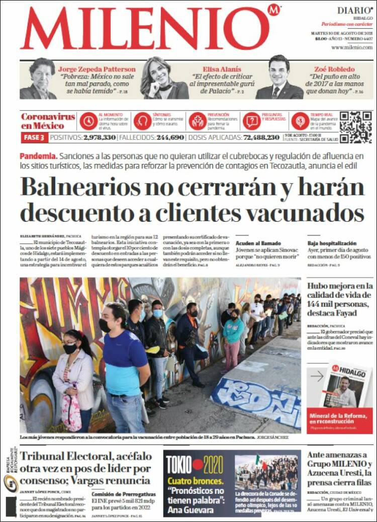 Portada de Milenio de Hidalgo (México)