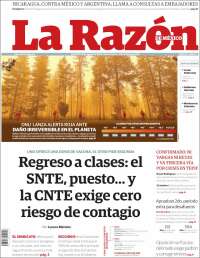 Portada de La Razón (México)