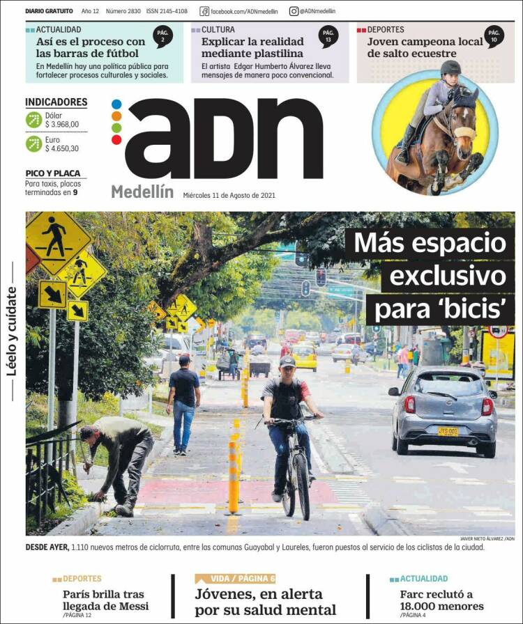 Portada de ADN - Medellín (Colombia)