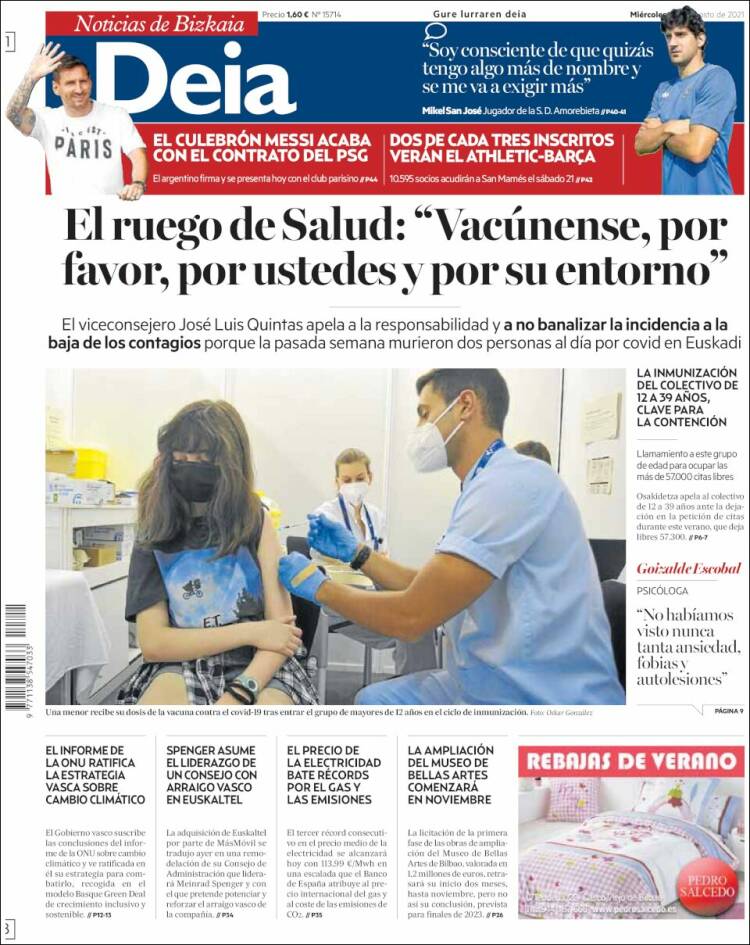 Portada de Deia (España)