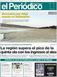 Portada de El Periódico de Extremadura (España)