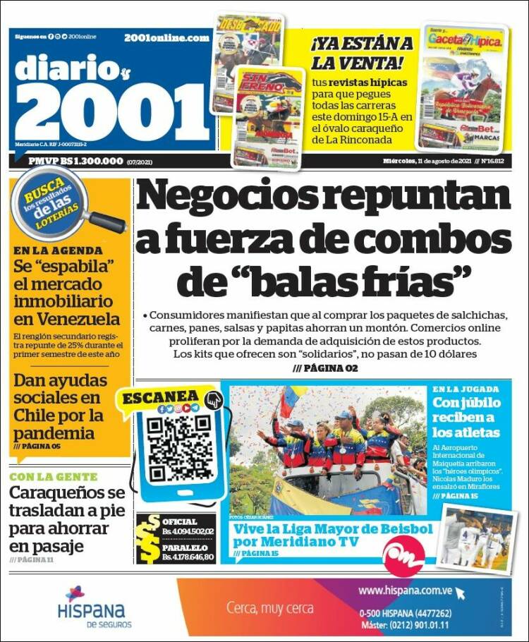 Portada de 2001 - Dosmiluno (Venezuela)