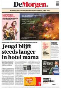 Portada de De Morgen (Bélgica)