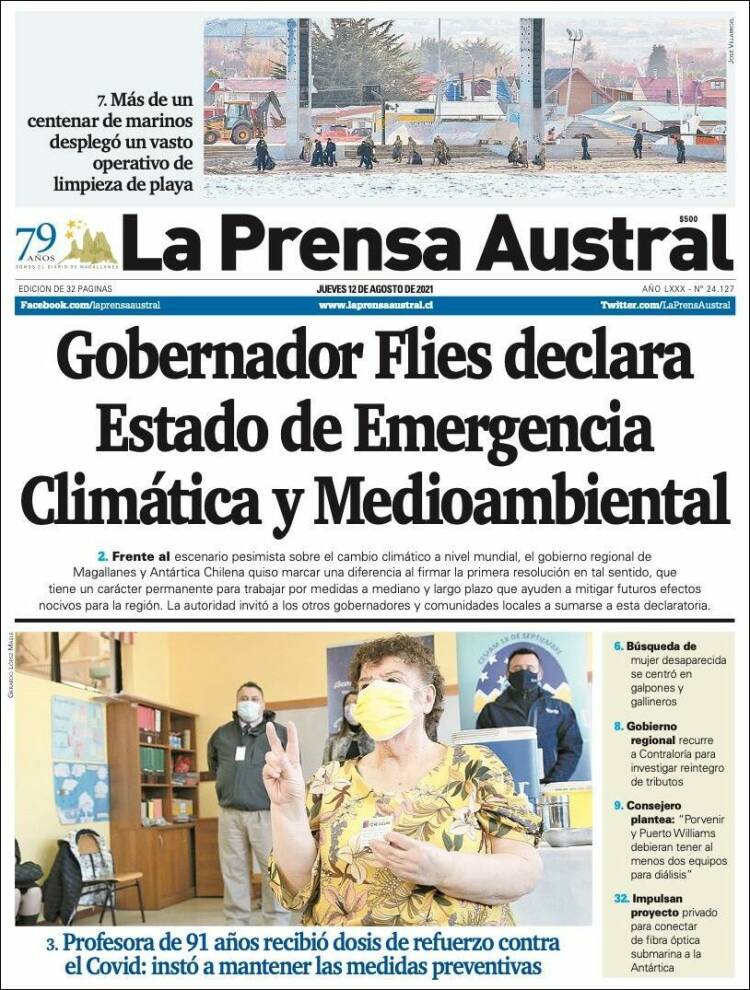Portada de El Magallanes (Chile)