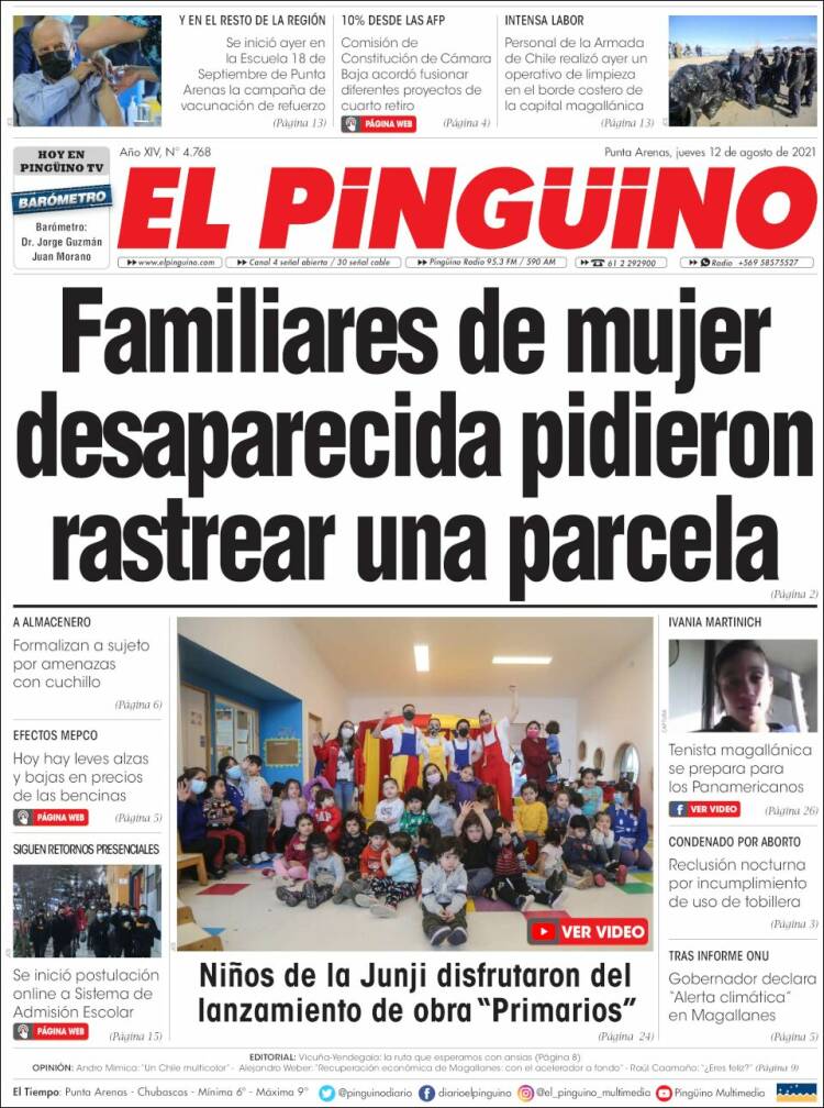 Portada de El Pingüino (Chile)