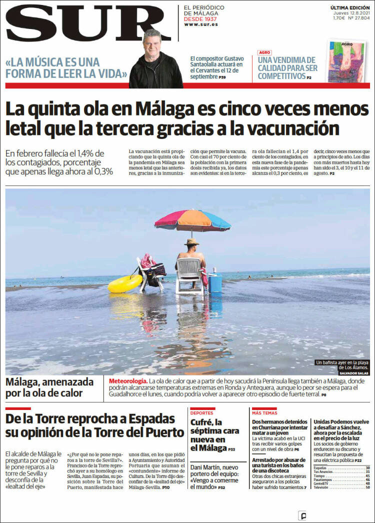 Portada de Diario el Sur (Spain)