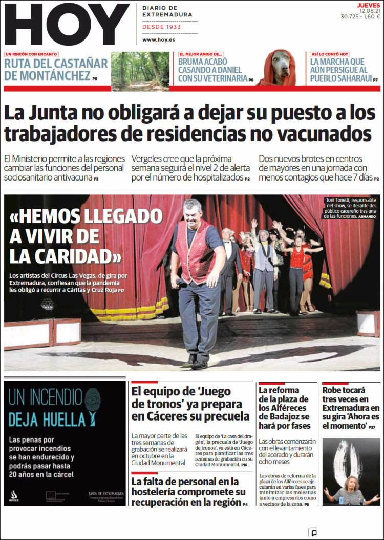 Portada de Hoy - Badajoz (Spain)