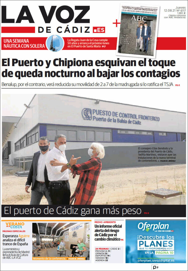 Portada de La Voz de Cádiz (Spain)