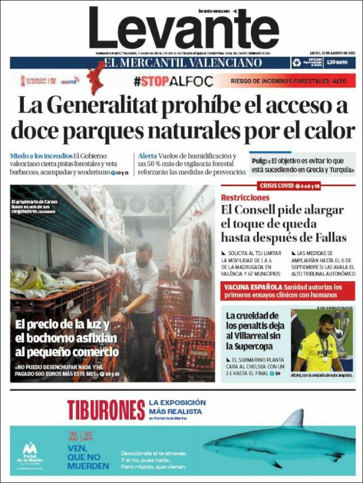 Portada de Levante (Spain)