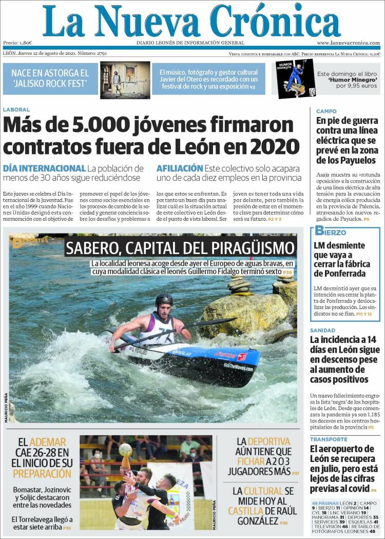 Portada de La Nueva Crónica (España)