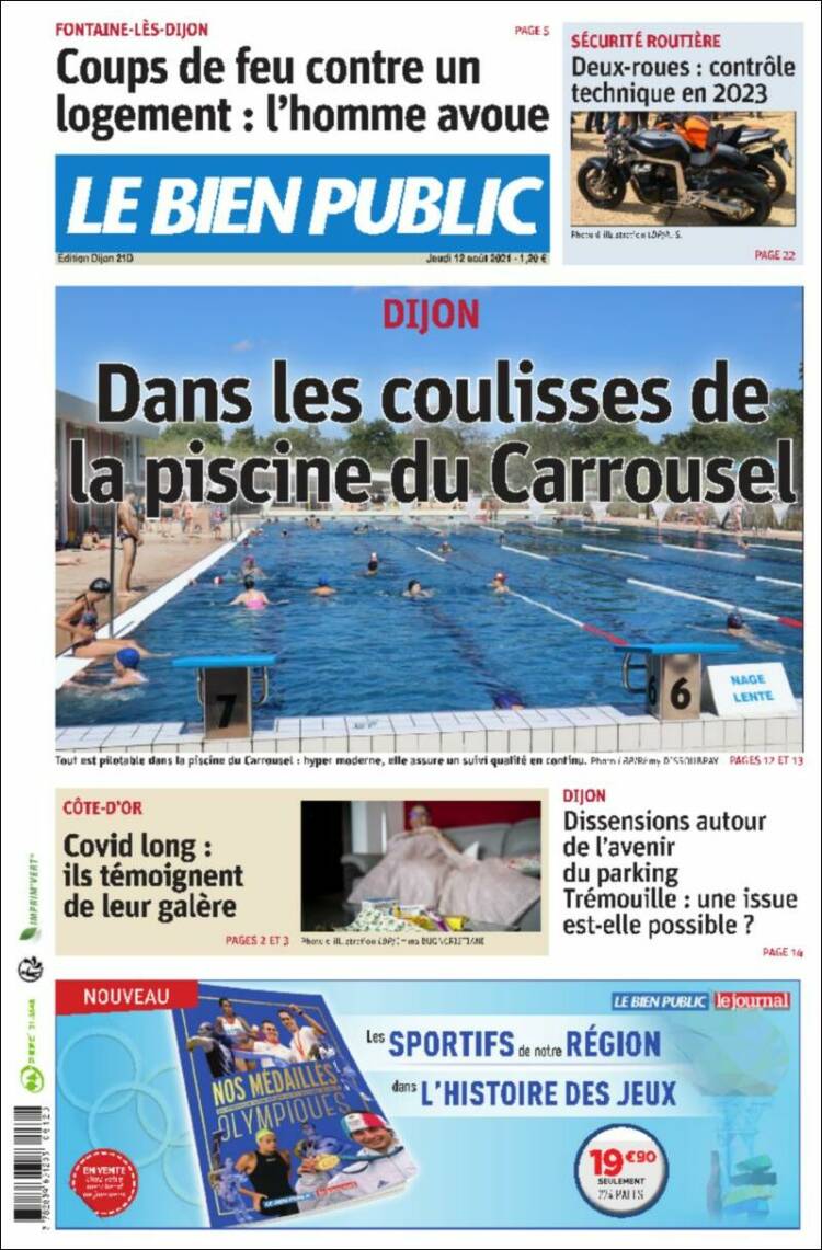 Portada de Le Bien Public (Francia)