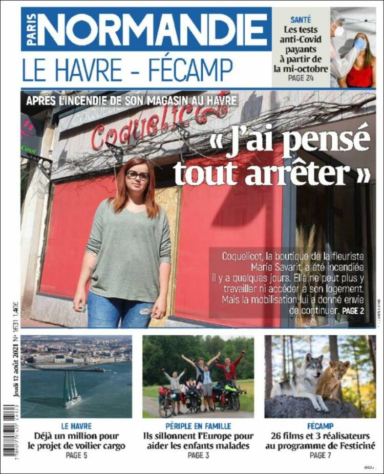 Portada de Le Havre Libre (Francia)