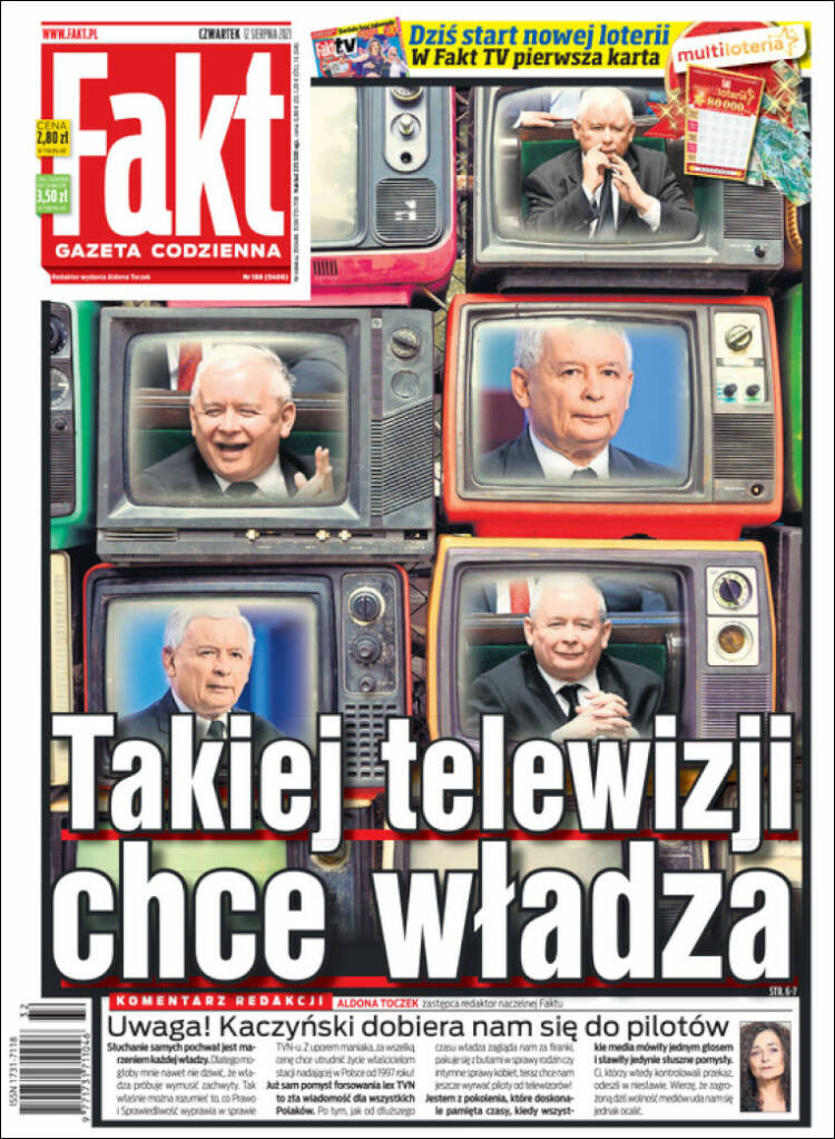 Portada de Fakt (Polonia)