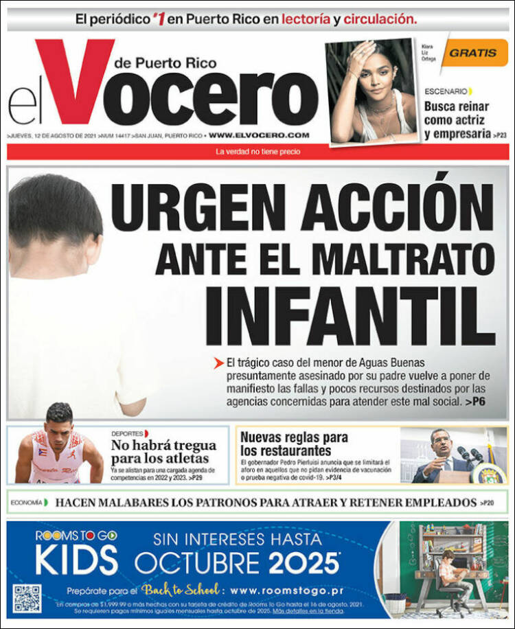 Portada de Vocero (Puerto Rico)