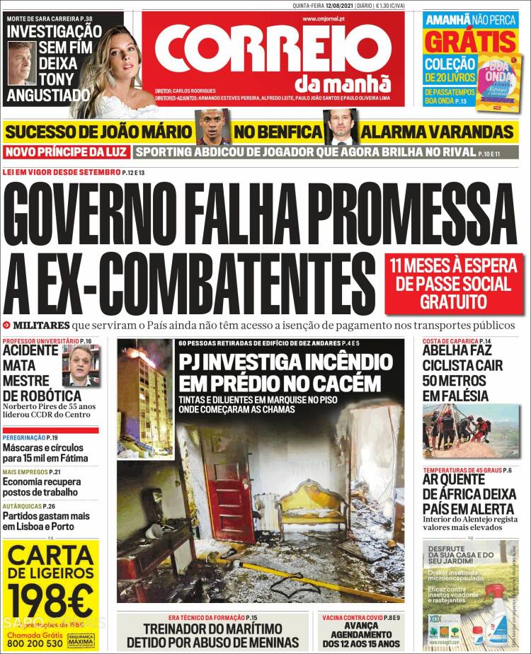 Portada de Correio da Manhã (Portugal)
