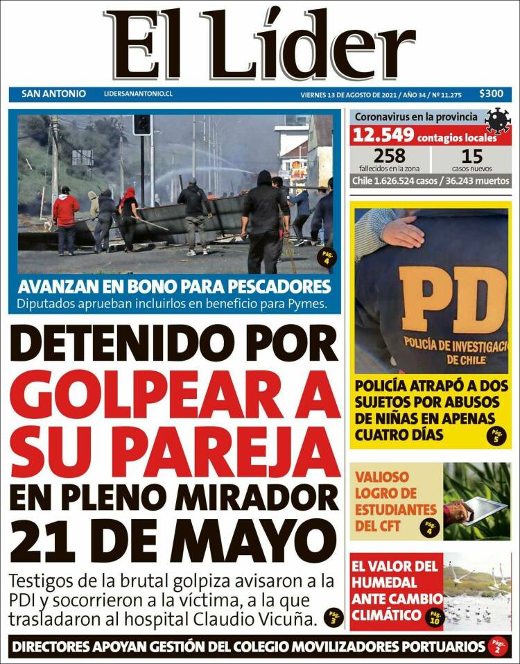 Portada de Lider de San Antonio (Chile)