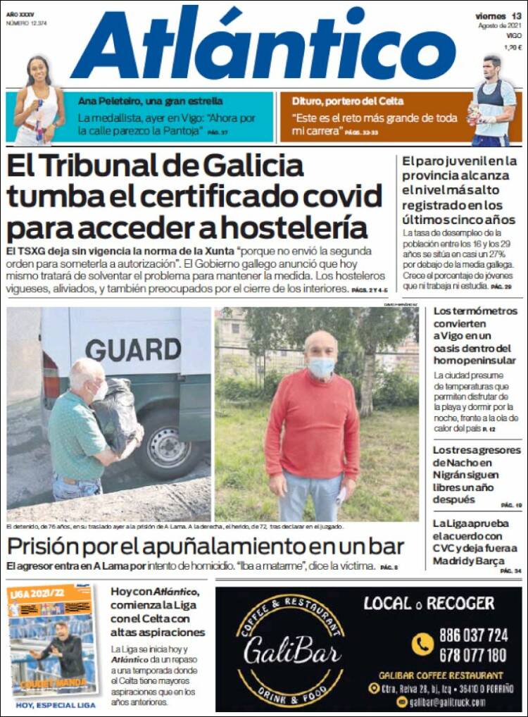 Portada de Atlántico Diario (Espa&ntilde;a)