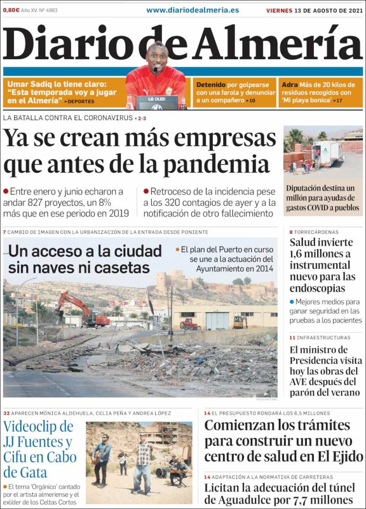 Portada de Diario de Almería (Espa&ntilde;a)
